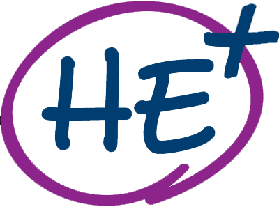 HE Plus logo