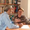 Students working with a Professor