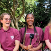 Three Student Ambassadors laughing