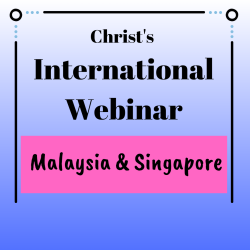 Christ's International Webinar poster