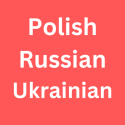 Polish, Russian, Ukrainian Polish, Russian, Ukrainian poster