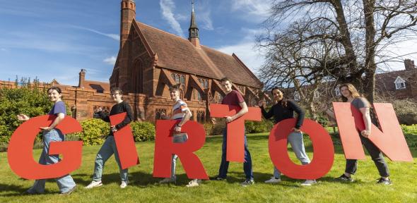 Girton College students