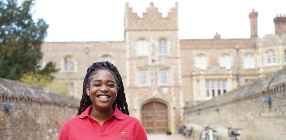 Smiling student ambassador