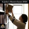 A student browses for a book in the St John's College Library.